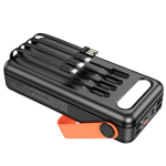 HOCO DB33 Solar Charging Portable Power Bank 30000mAh - Black - Image 3
