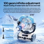 REMAX RS-ZF20 Outdoor Fan Spray Cooling Fan 20000mAh Battery for Camping and Travel - Image 2