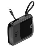 Baseus Qpow 3A 15w Digital Display Power Bank 10000mAh With Type-C Cable