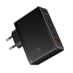 Hoco N85 Vigoroso 100W Four Ports GaN Fast Charger Set - Black - Image 2