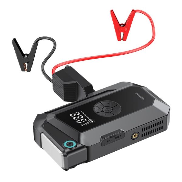 USAMS ZB287 QCB Series 2-in-1 60W 8000mAh Car Jump Starter with Air Compressor Inflator